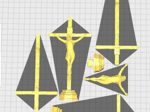 Crucifixion of Jesus Christ v1 3Dプリントモデル