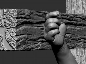 Crucifixion of Jesus Christ v1 3Dプリントモデル