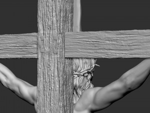 Crucifixion of Jesus Christ v1 3Dプリントモデル