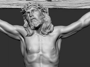 Crucifixion of Jesus Christ v1 3Dプリントモデル
