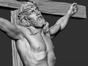 Crucifixion of Jesus Christ v1 3Dプリントモデル