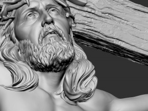 Crucifixion of Jesus Christ v1 3Dプリントモデル