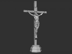 Crucifixion of Jesus Christ v1 3Dプリントモデル