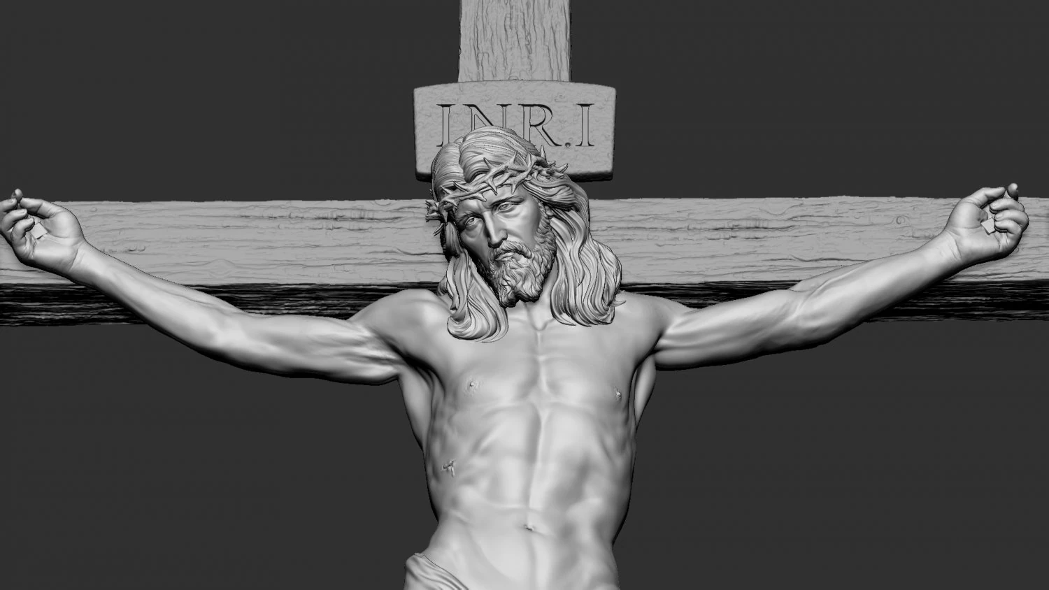 Crucifixion of Jesus Christ v2 3D Print Model .c4d .max .obj .3ds .fbx .stl .blend 