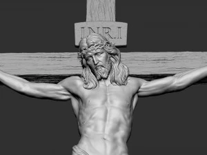 예수 그리스도의 십자가 v2 3D 프린트 모델