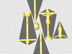 Crucifixion of Jesus Christ v2 3D Print Model