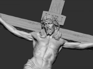 Crucifixion of Jesus Christ v2 3D Print Model