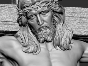 Crucifixion of Jesus Christ v2 3D Print Model