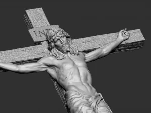 Crucifixion of Jesus Christ v2 3D Print Model