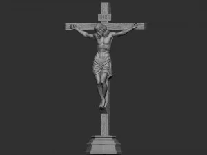 Crucifixion of Jesus Christ v2 3D Print Model