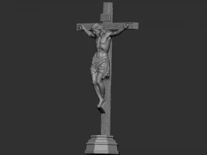 Crucifixion of Jesus Christ v2 3D Print Model