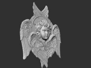 Cupid Bas-Relief 01 3D प्रिंट मॉडल