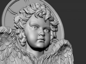 Cupid Bas-Relief 01 3D प्रिंट मॉडल