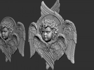 Cupid Bas-Relief 01 3D प्रिंट मॉडल