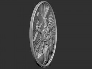 Jesus Bas-Relief 02 3Dプリントモデル