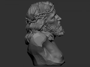 Jesus Bust 01 3D Print Model