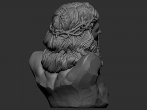 Jesus Bust 01 3D Print Model
