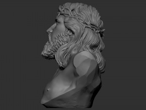 Jesus Bust 01 3D Print Model
