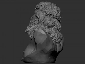 Jesus Bust 01 3D Print Model