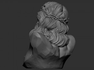 Jesus Bust 01 3D Print Model