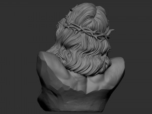 Jesus Bust 01 3D Print Model