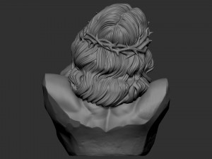 Jesus Bust 01 3D Print Model