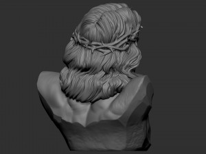 Jesus Bust 01 3D Print Model