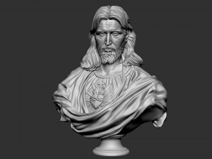 Jesus Bust 02 3D Print Model