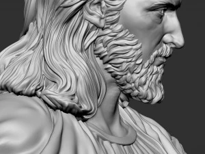 Jesus Bust 02 3D Print Model