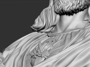 Jesus Bust 02 3D Print Model