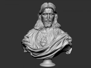 Jesus Bust 02 3D Print Model