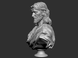 Jesus Bust 02 3D Print Model