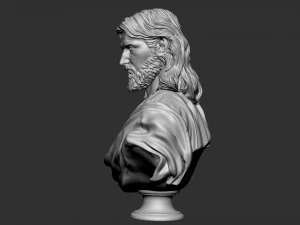 Jesus Bust 02 3D Print Model