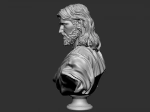Jesus Bust 02 3D Print Model