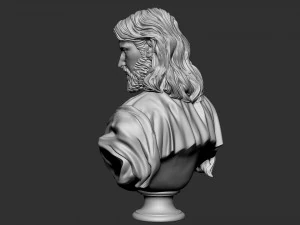 Jesus Bust 02 3D Print Model