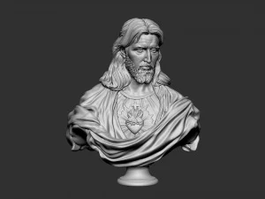 Jesus Bust 02 3D Print Model