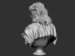 Jesus Bust 02 3D Print Model