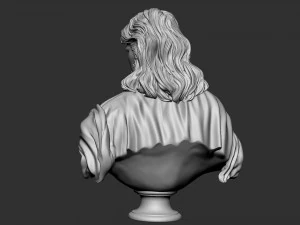 Jesus Bust 02 3D Print Model