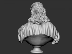 Jesus Bust 02 3D Print Model