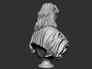 Jesus Bust 02 3D Print Model