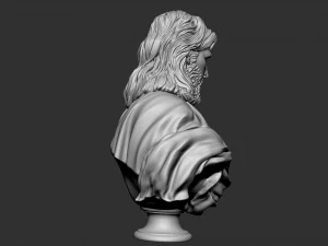 Jesus Bust 02 3D Print Model