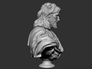 Jesus Bust 02 3D Print Model