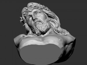 Jesus Bust 03 Model Cetak 3D