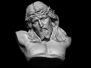 Jesus Bust 03 Model Cetak 3D