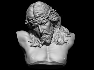 Jesus Bust 03 3D Print Model