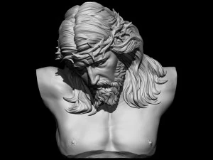 Buste de J&eacute;sus 03 Modèles 3D en vedette