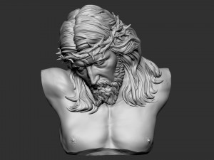 Jesus Bust 03 Model Cetak 3D