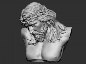 Jesus Bust 03 Model Cetak 3D