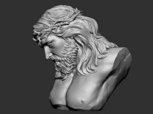 Jesus Bust 03 Model Cetak 3D