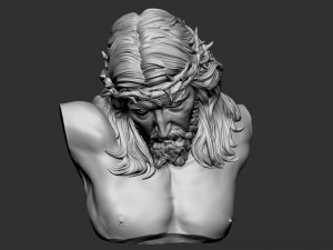 Jesus Bust 03 Model Cetak 3D
